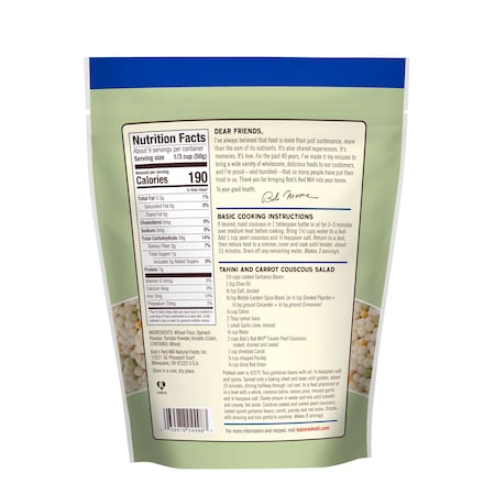 Bobs Red Mill Natural Foods Bob's Red Mill Tri-Color Pearl Couscous 16 oz. Pouches, PK4 1939S164